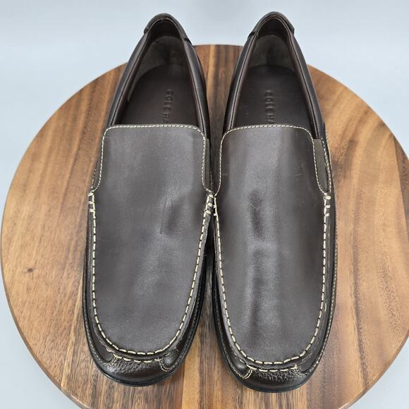Cole Haan Shoes Mens 11 M Brown Leather Tucker Venetian Slip On Loafers Comfort main image 4